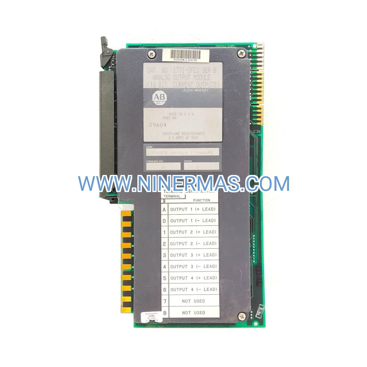 Allen-Bradley 1771-OFE3 PLC-5 Analog Output Module | 4-Channel 12-Bit Industrial Control