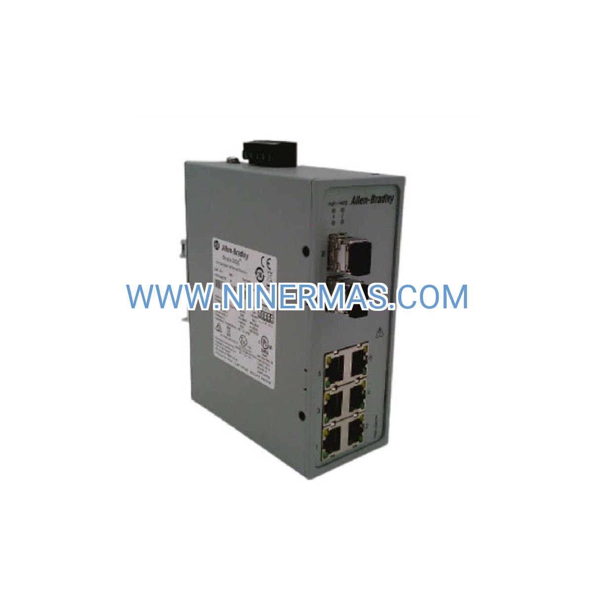 Allen-Bradley 1783-US6T2F Industrial Ethernet Switch | 8-Port Unmanaged DIN-Rail | Stratix 2000
