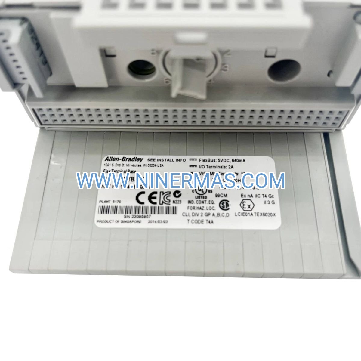 Allen-Bradley 1794-TB3GS Terminal Base | Grounded Spring Clamp I/O Module for Industrial Automation