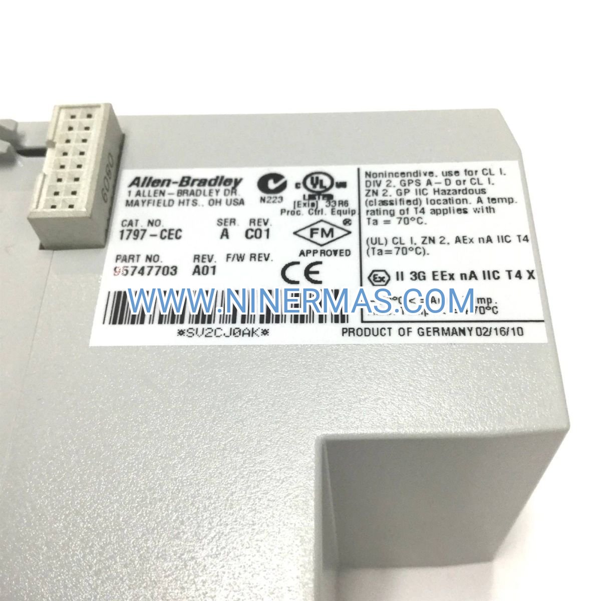Allen-Bradley 1797-CEC Flex Ex I/O Bus Connector Module | Intrinsically Safe Control Solution