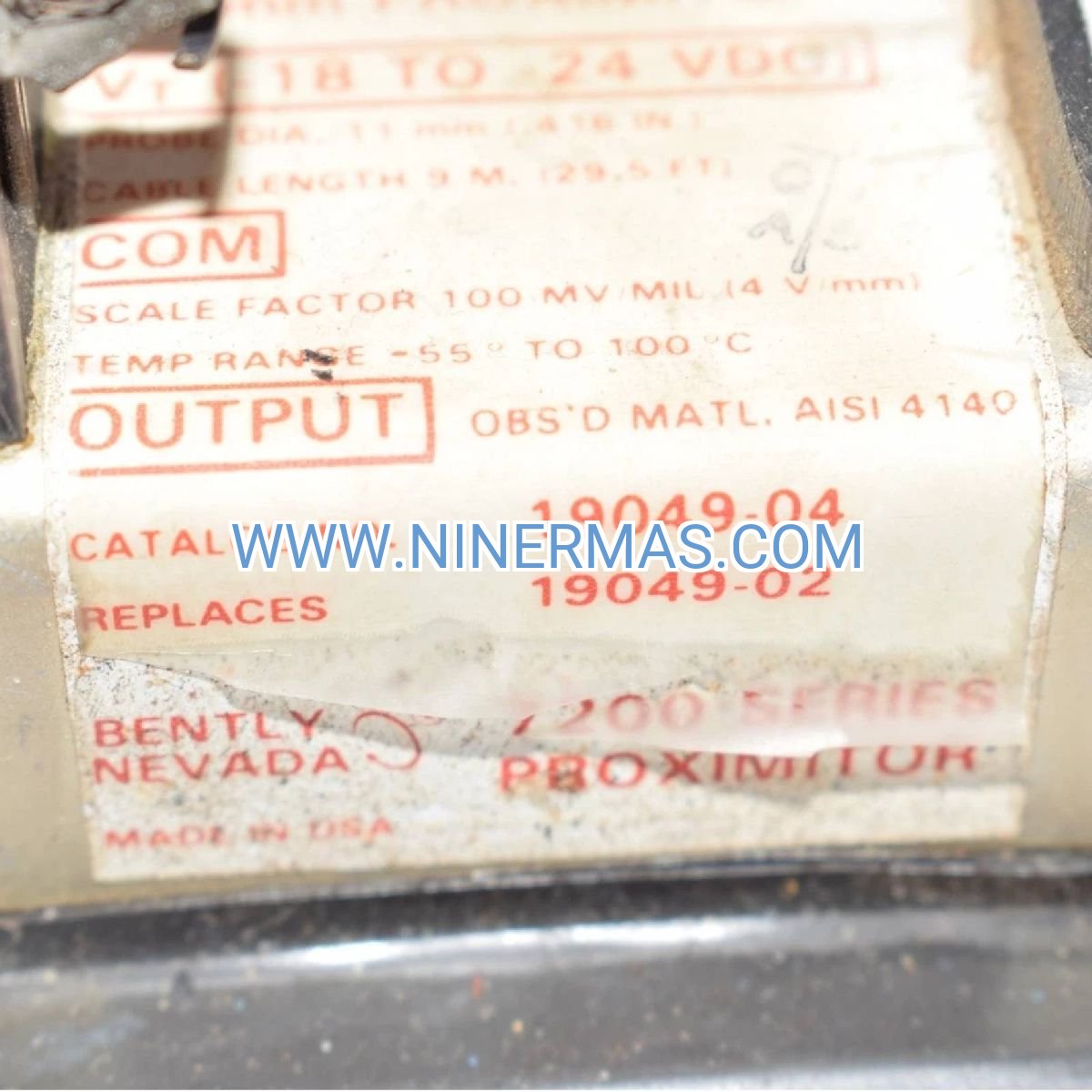 Bently Nevada 19049-04 Proximity Probe Extension Cable | Industrial Low-Noise Coaxial | OEM Quality