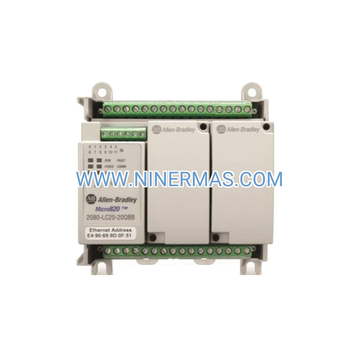 Allen-Bradley Micro820 PLC 2080-LC20-20QBB | 20-Point EtherNet/IP Programmable Controller for Industrial Automation