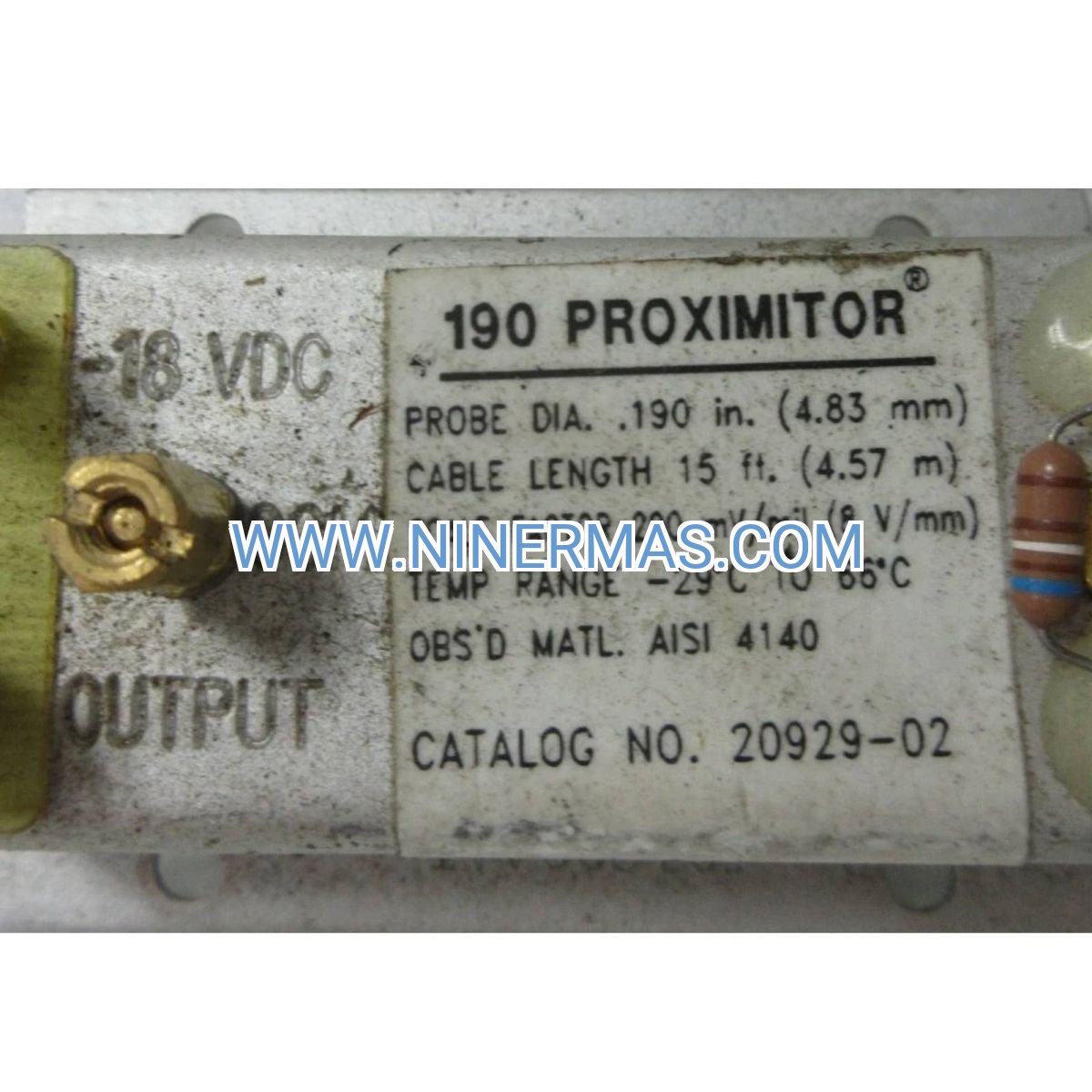 Bently Nevada 20929-02 Proximity Sensor System | API 670 Certified Vibration Monitor