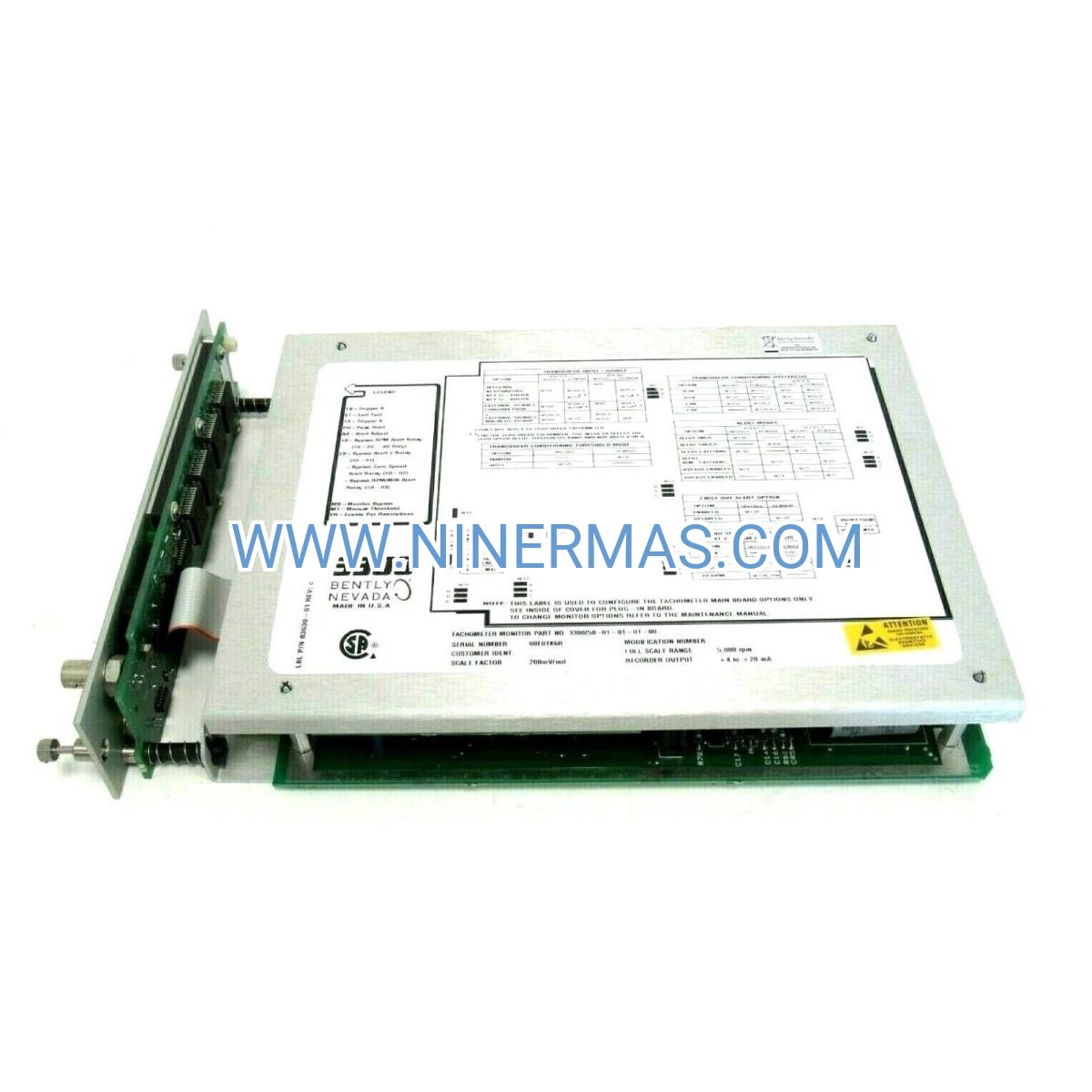 Bently Nevada 3300/50 Tachometer Monitor | Industrial RPM Monitoring & Machinery Protection System