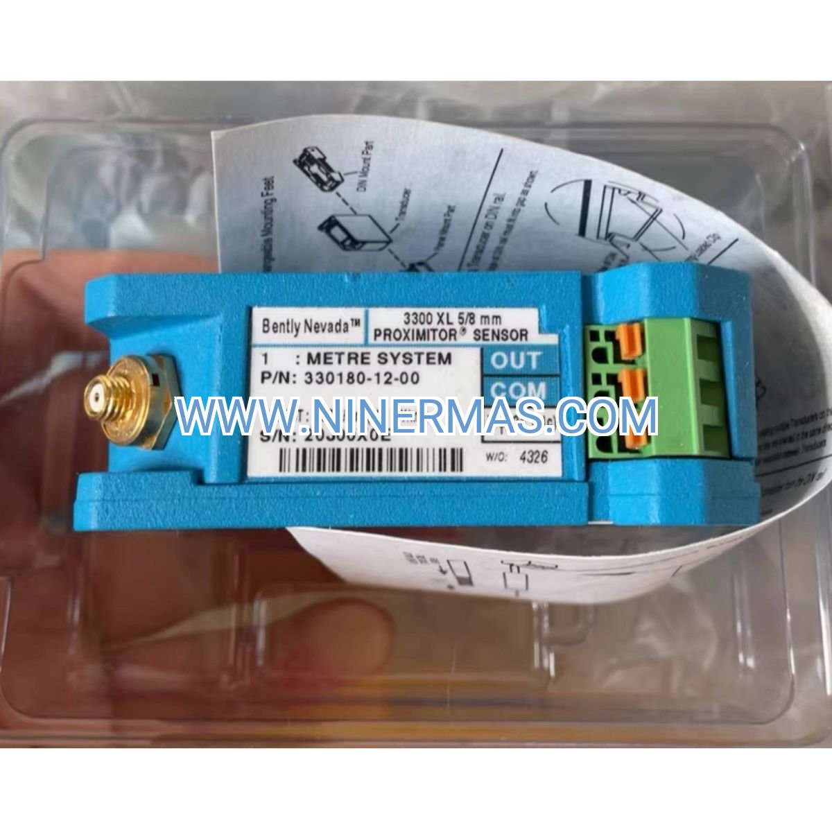 Bently Nevada 330180-12-00 Proximity Probe | 5/8" Eddy Current Sensor for 3300 XL System