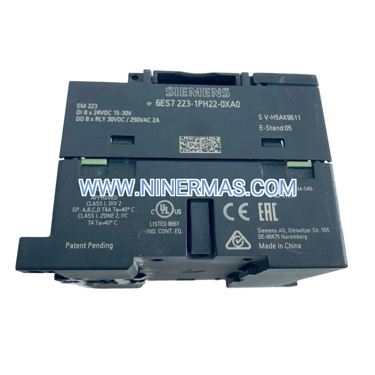 Siemens 6ES7223-1HF22-0XA0 Digital I/O Module | SIMATIC S7-200 EM 223 Expansion | NINERMAS