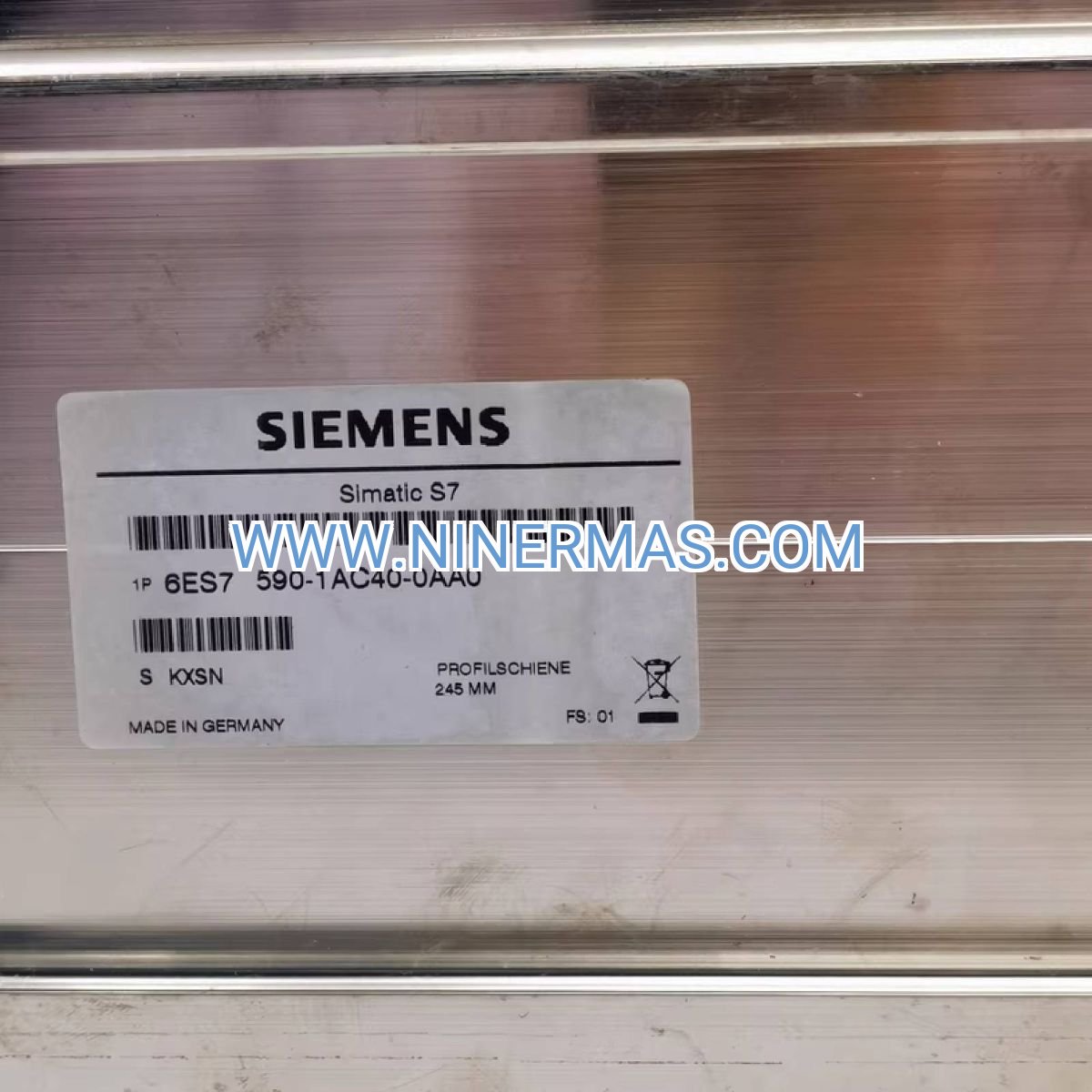 Siemens 6ES7590-1AB60-0AA0 Mounting Rail | S7-1500 DIN Rail 160mm | Industrial PLC Accessory