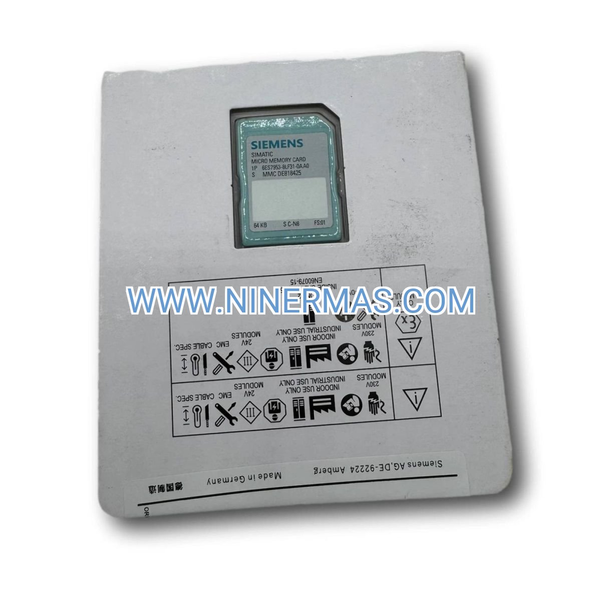 Siemens 6ES7953-8LF20-0AA0 Micro Memory Card 64KB | S7-300 PLC Flash Storage