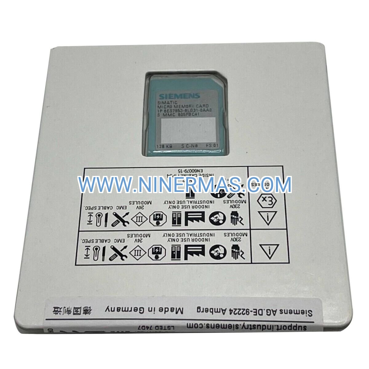 Siemens 6ES7953-8LG30-0AA0 | 128KB MMC for S7-300 PLC | Industrial Flash Memory