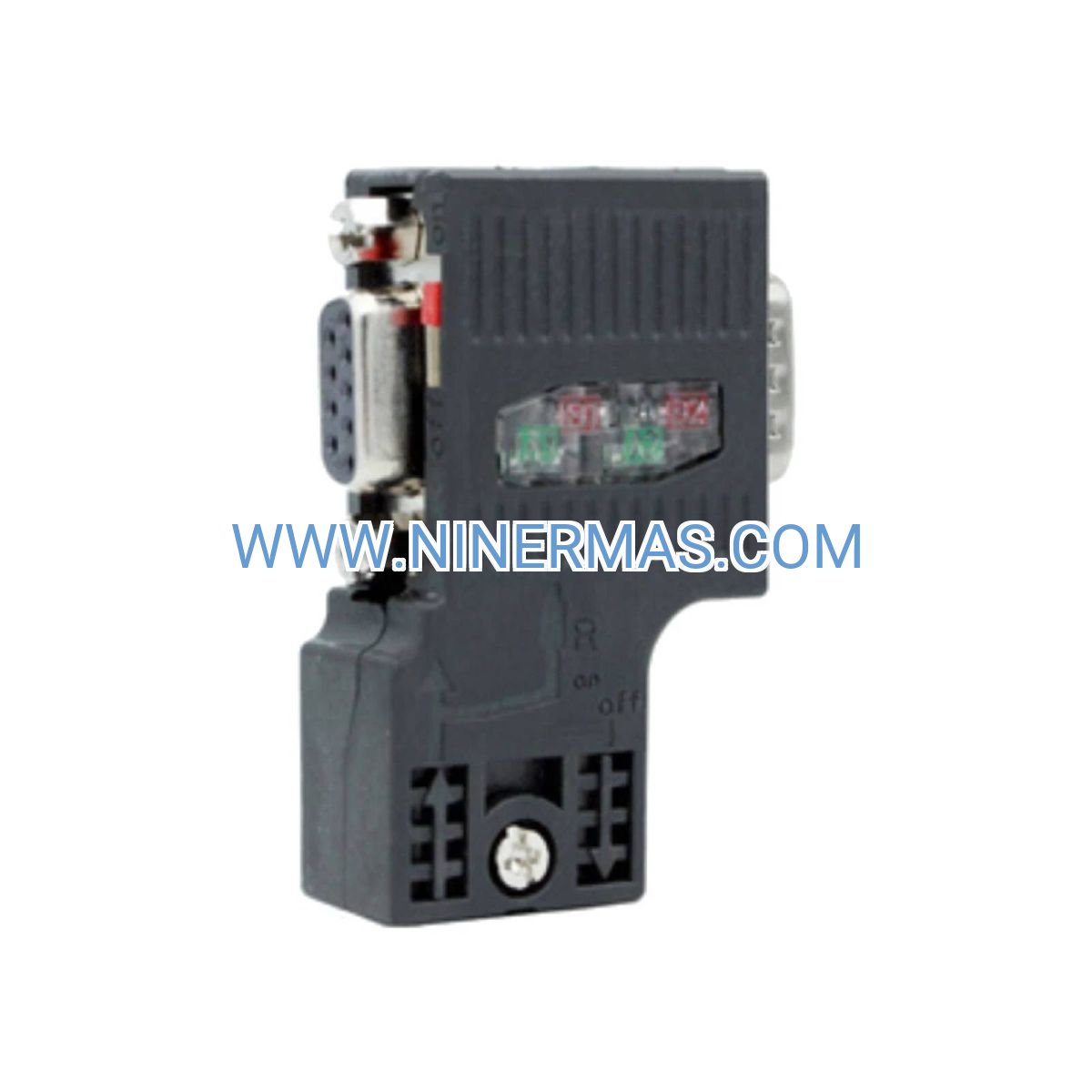 PROFIBUS RS485 Bus Connector 90° | Siemens 6ES7972-0BB52-0XA0 FastConnect with PG Socket