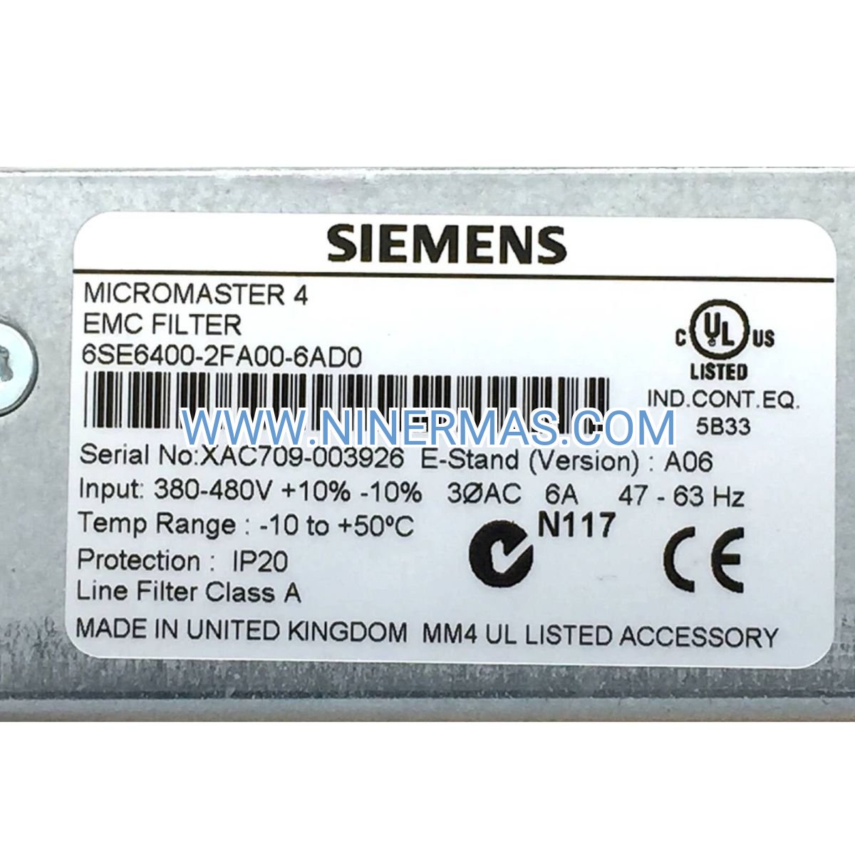 Siemens 6SE6400-1PB00-0AA0 PROFIBUS Module | MICROMASTER Drive Communication Interface
