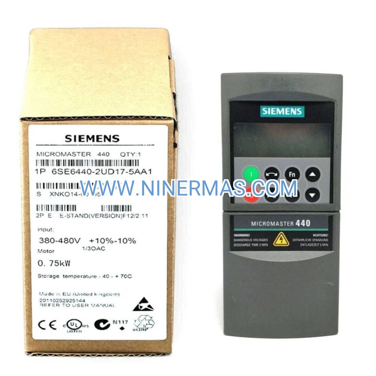 Siemens MICROMASTER 440 VFD 1.5kW | 6SE6440-2UD15-5AA1 AC Drive 380-480V