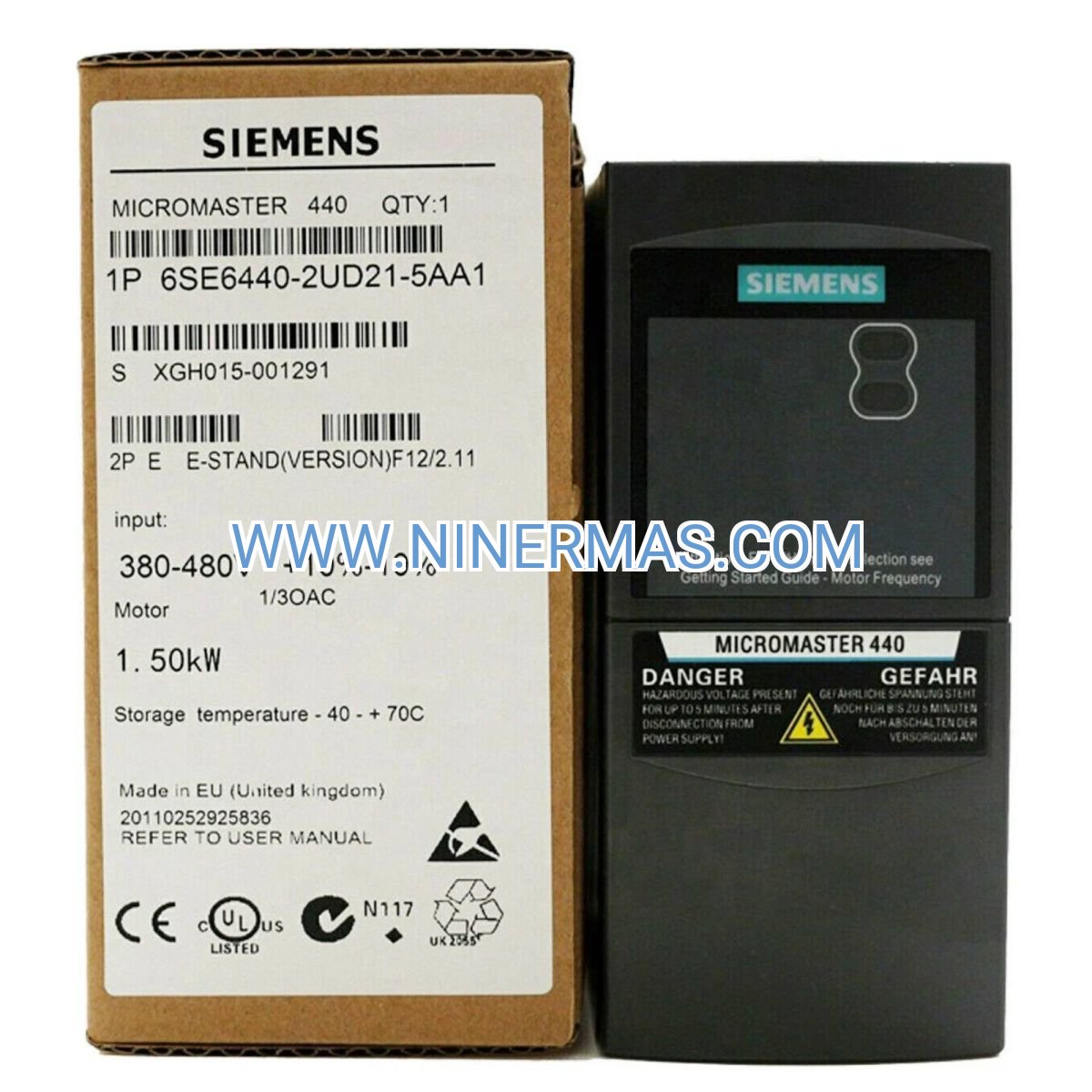 Siemens MICROMASTER 440 VFD 6SE6440-2UD17-5AA1 | 0.75kW Variable Frequency Drive | Industrial Motor Control