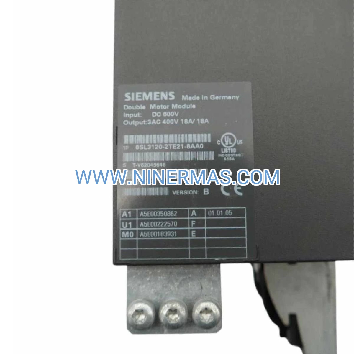 Siemens SINAMICS S120 Single Motor Module 6SL3120-2TE21-0AD0 | Industrial Drive Control