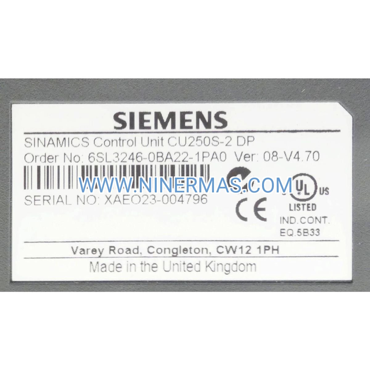 Siemens SINAMICS G120 CU240S DP Control Unit | PROFIBUS Interface | 6SL3244-0BB13-1PA1