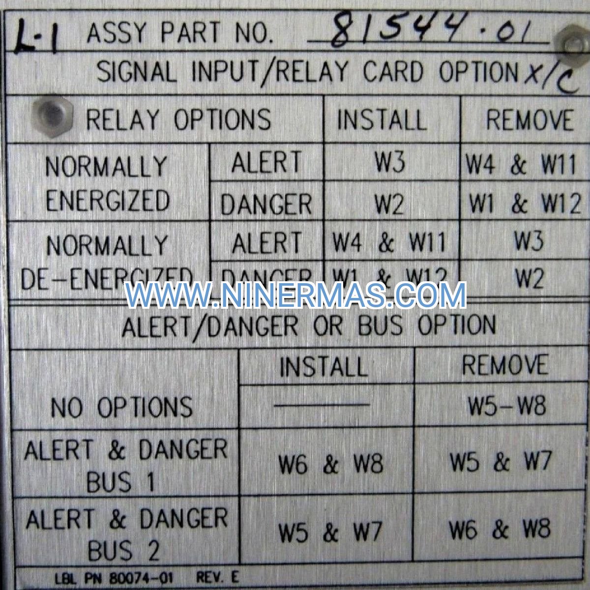 Bently Nevada 81544-01 Dual Differential Expansion Module | 3300 Series Turbine Monitor | NINERMAS