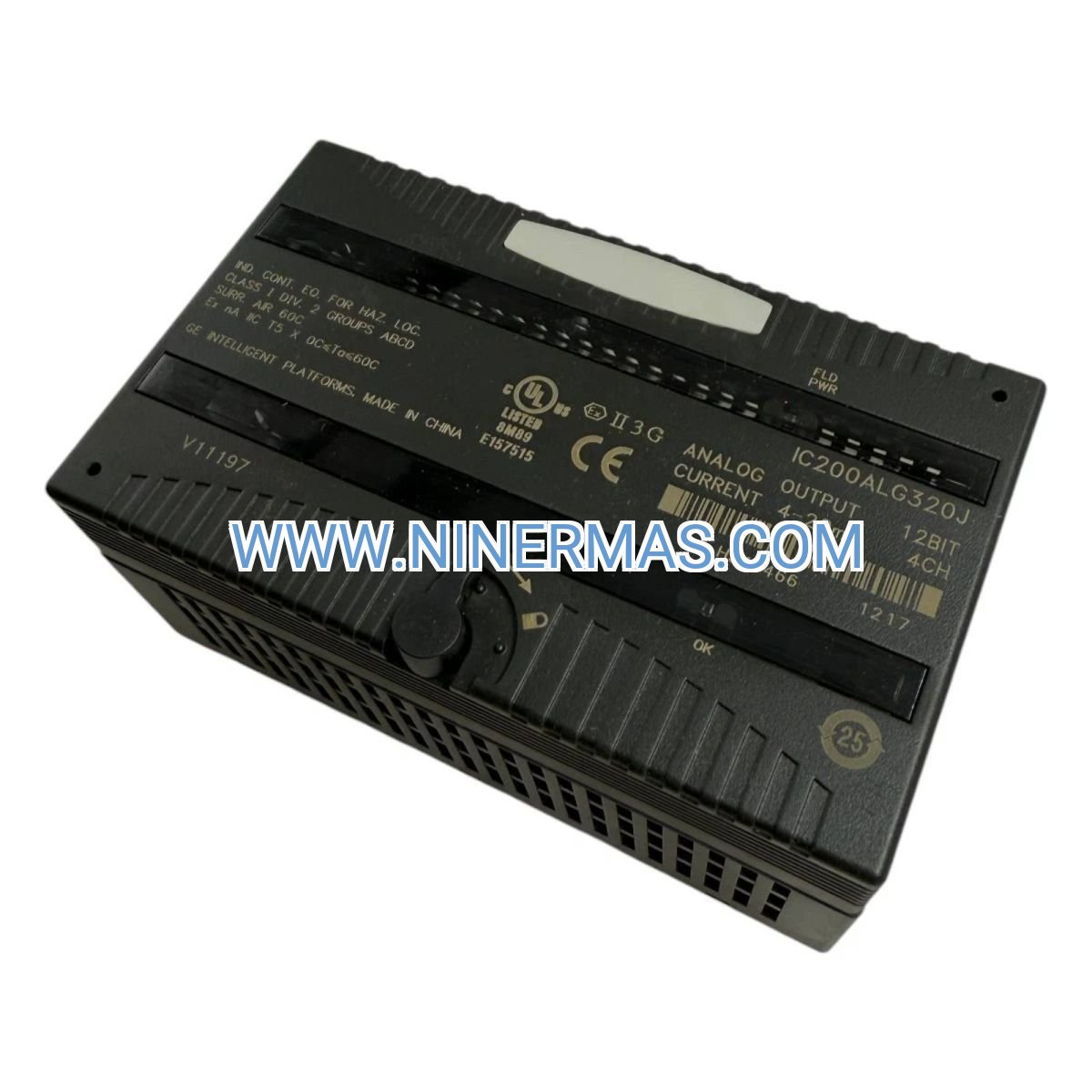 GE IC200ALG320H Analog Current Output Module | VersaMax 4-Channel 4-20mA Controller | NINERMAS