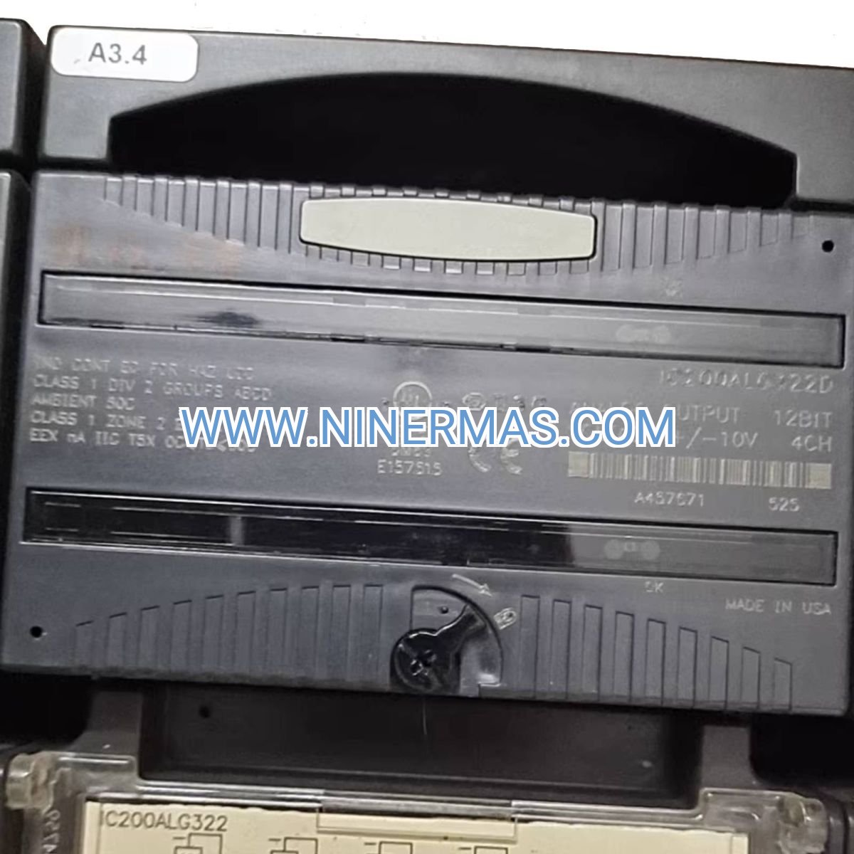 GE IC200ALG322D Analog Output Module | 4-Channel Current Loop 0-20mA/4-20mA | VersaMax PLC I/O