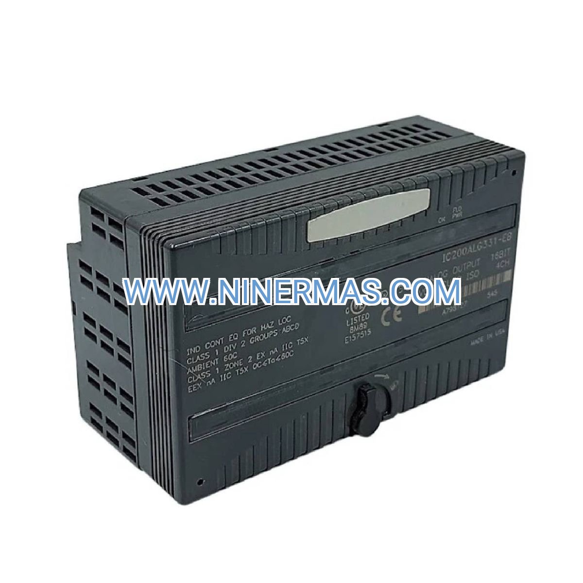 GE IC200ALG331-EB VersaMax Isolated Analog Output Module | 4-Channel ±10V/0-20mA | NINERMAS