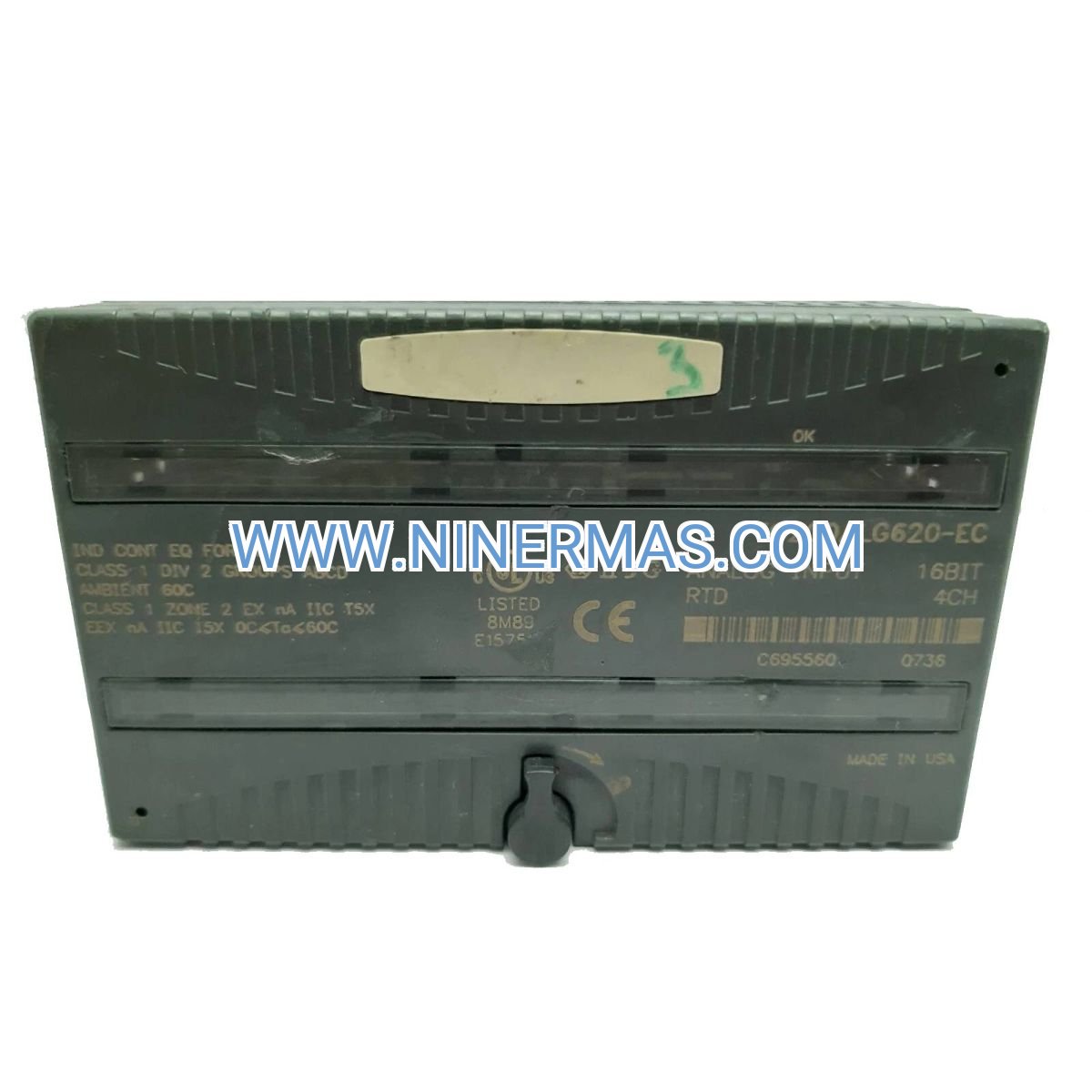 GE IC200ALG620-EC VersaMax RTD Analog Input Module | 7-Channel Industrial Temperature Sensor | NINERMAS