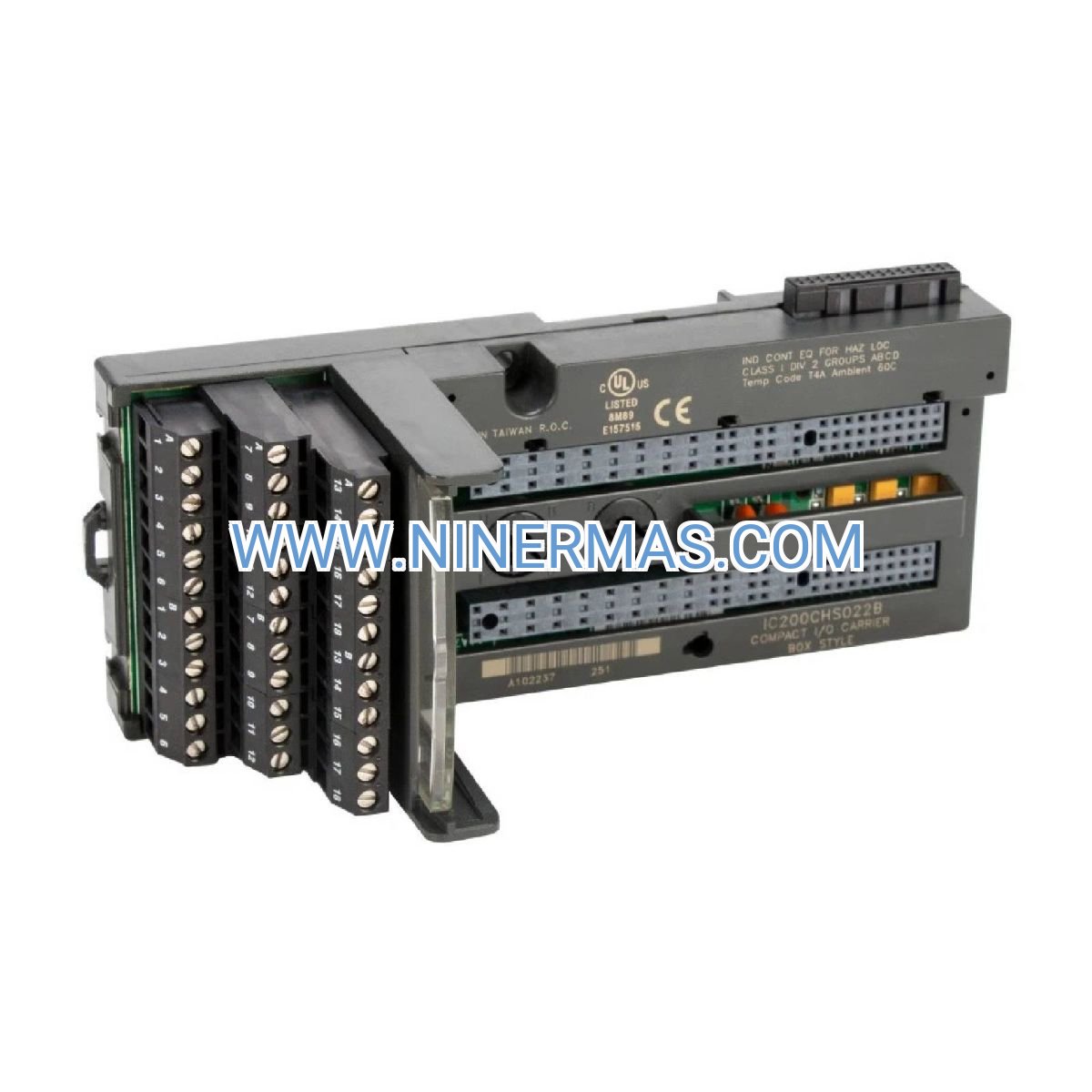 GE IC200CHS022L VersaMax I/O Carrier | 36-Point Spring Terminal | Industrial PLC Module