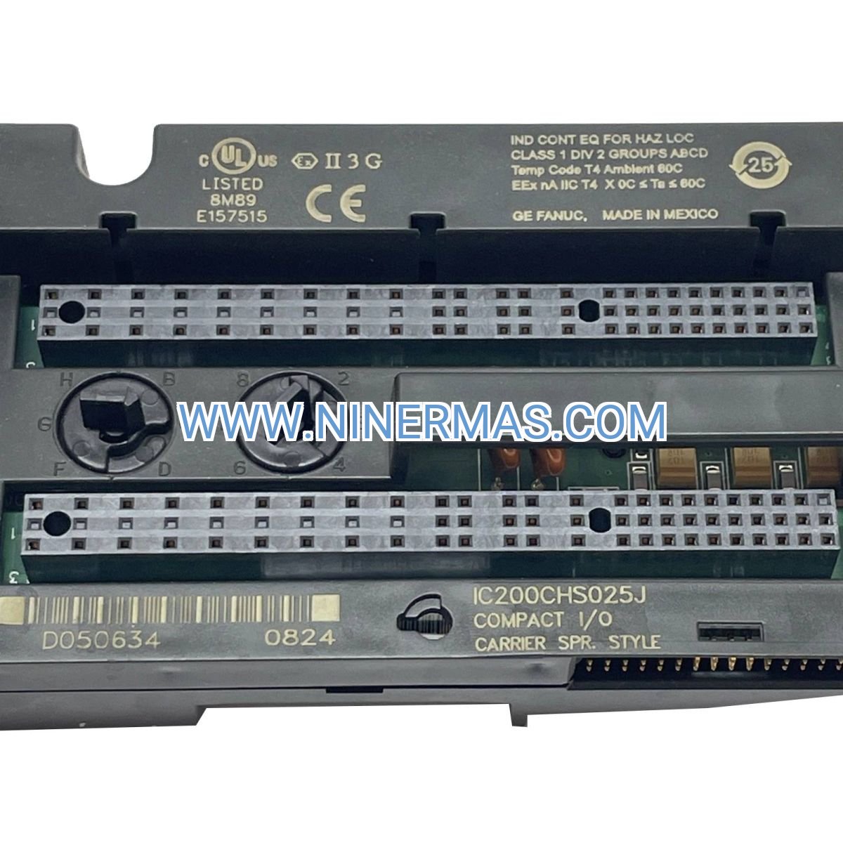 GE IC200CHS025 Spring-Style I/O Carrier Module | VersaMax PLC Compact Terminal Block