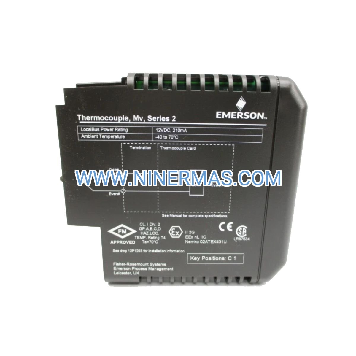 Emerson KJ3224X1-BA1 Thermocouple / mV Input Card