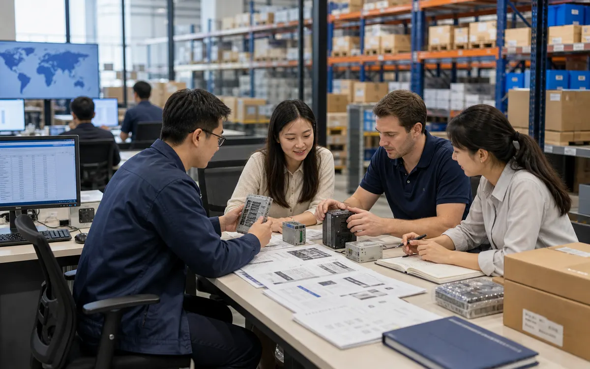 Industrial automation sourcing team workflow