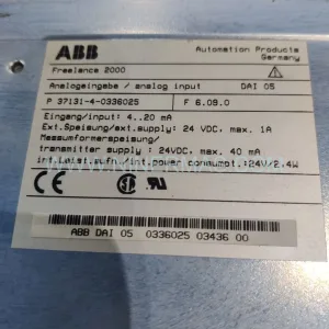 Original ABB 0336025MR Input Module - Industrial Retrofit Component