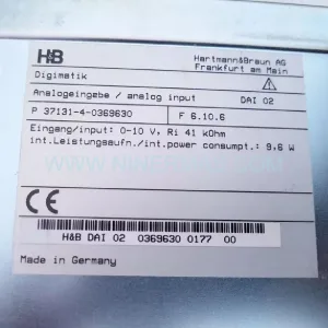 Original ABB 0369630M-REF Input Module - Industrial Retrofit Component