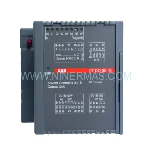 07DO90-S GJR5250800R0202 Input Module Rear Side & Label - ABB