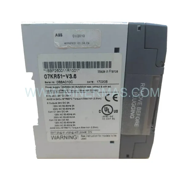 Original ABB 07KR51 1SBP260011R1001 Input Module - Industrial Retrofit Component