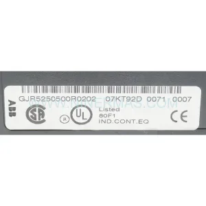 ABB 07KT92 GJR5250500R0202 Module Details & Connectors View