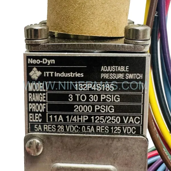 ITT 132P4S185 Pressure Switch | Industrial Safety & Lifecycle Control