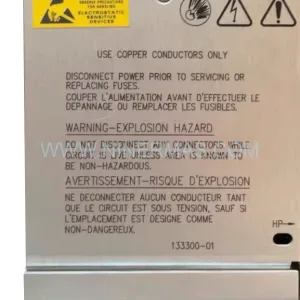 133300-01 Input Module Rear Side & Label - Bently Nevada