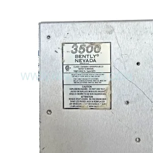 135473-01 Input Module Rear Side & Label - Bently Nevada