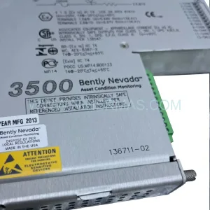 Bently Nevada 3500/61 136711-02 I/O Module With Internal Barriers - I/O Module With Internal Barriers