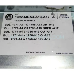 Original Allen-Bradley (Rockwell) 1492-MUA4-A13-A17 - Industrial Spare Parts