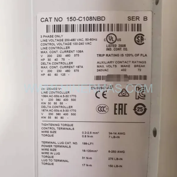 Original Allen-Bradley (Rockwell) 150-C108NBD - Industrial Spare Parts