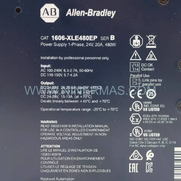 Original Allen-Bradley (Rockwell) 1606-XLE480EP - Industrial Spare Parts