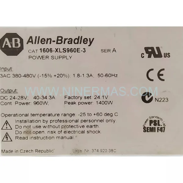 Original Allen-Bradley (Rockwell) 1606-XLS960E - Industrial Spare Parts