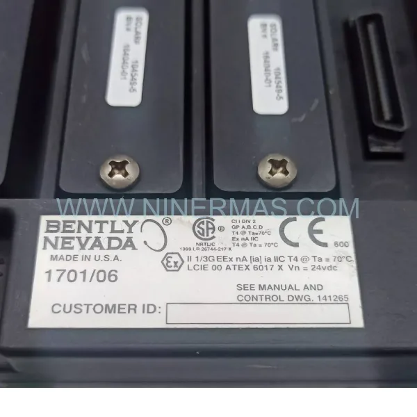 Original Bently Nevada 1701/06 141377-01 Spare Part Component