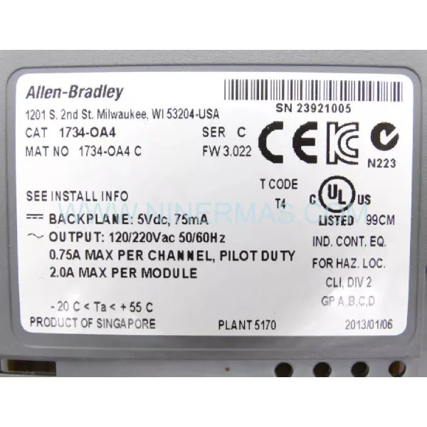 Original Allen-Bradley (Rockwell) 1734-OA4 - Industrial Spare Parts