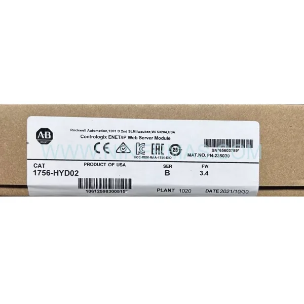 Original Allen-Bradley (Rockwell) 1756-HYD02 - Industrial Spare Parts