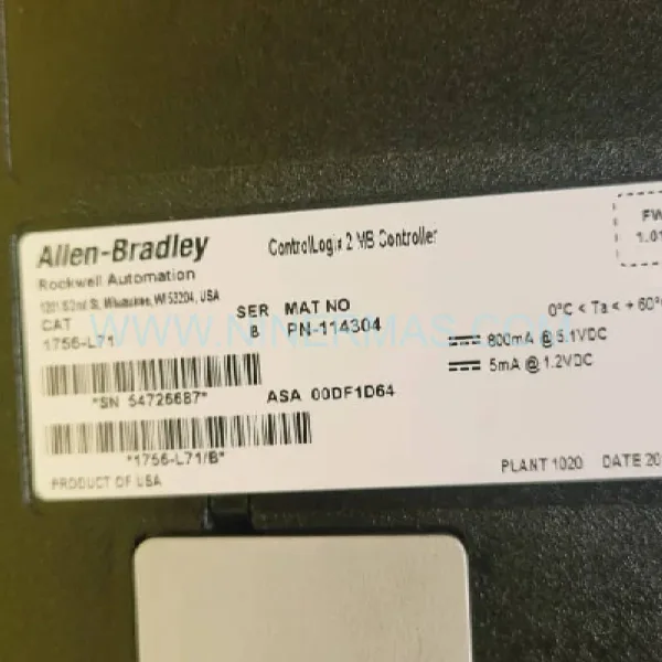 Allen-Bradley 1756-L71/B | ControlLogix 5571 Industrial PLC