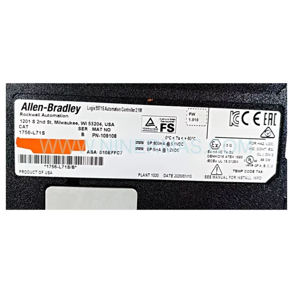 Original Allen-Bradley (Rockwell) 1756-L71S - Industrial Spare Parts