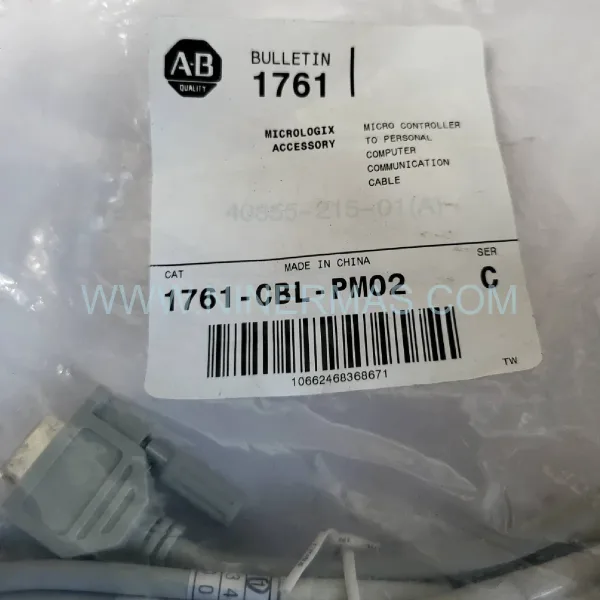 1761-CBL-PM02/C Allen-Bradley MicroLogix RS-232 Cable | Original Spare Part