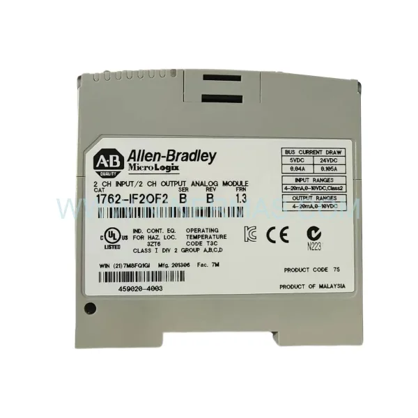 Allen-Bradley 1762-IF2OF2/B Analog I/O Module | Original & New Spare Parts