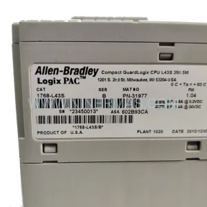 1768-L43S/B GuardLogix Safety Controller | Allen-Bradley Original Spare Parts
