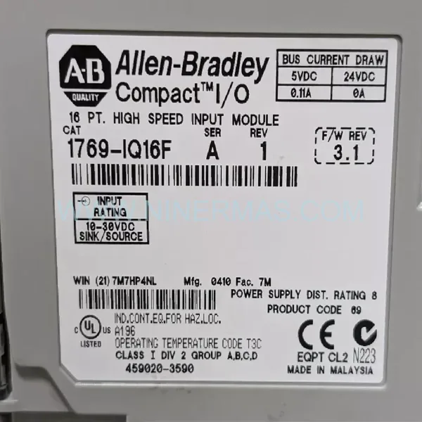 Original Allen-Bradley (Rockwell) 1769-IQ16F - Industrial Spare Parts